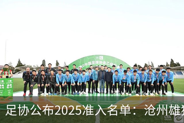 足协公布2025准入名单：沧州雄狮、广州队无缘
